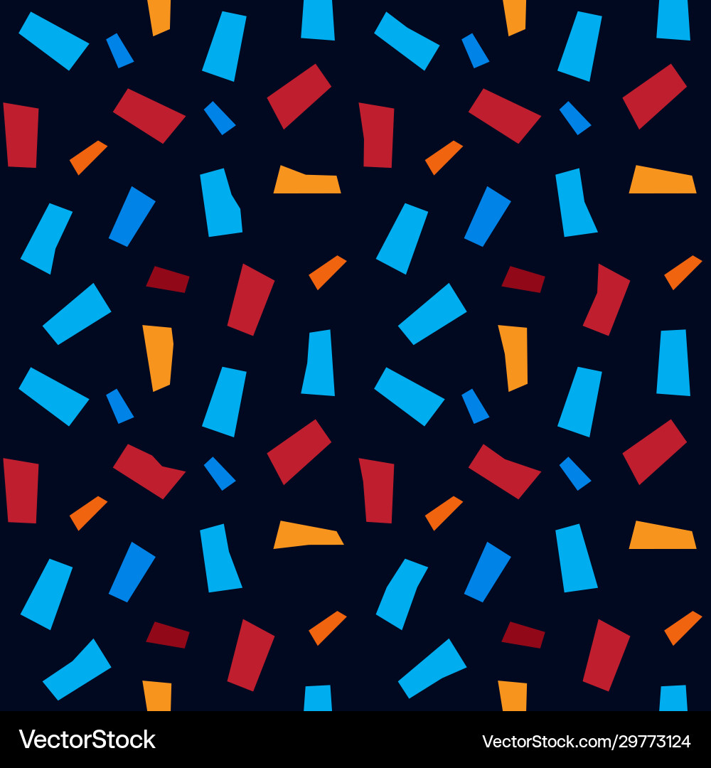 Geometric seamless pattern with shapes Vector Image