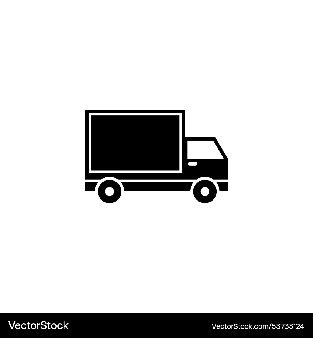 LKW Silhouette LKW Lieferung kommerziell Vektorbild
