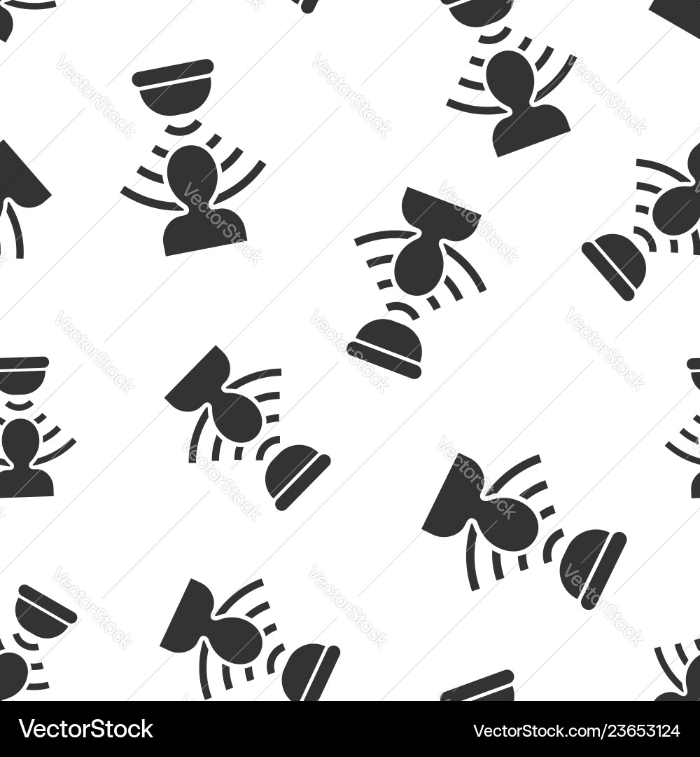 Motion sensor icon seamless pattern background Motion sensor icon seamless pattern background vector image