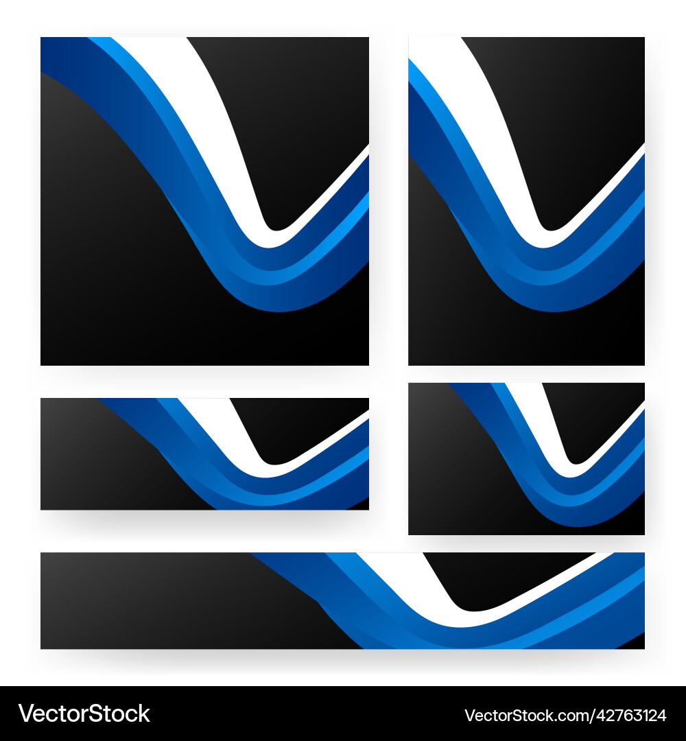 Multicolor wave texture gradient basic color set vector image