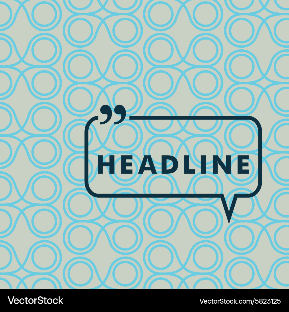 Background pattern from simple flat rings vector image