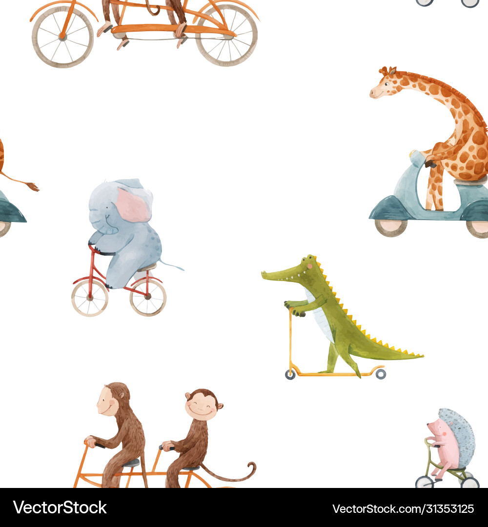 Beautiful seamless pattern for children Beautiful seamless pattern for children vector image
