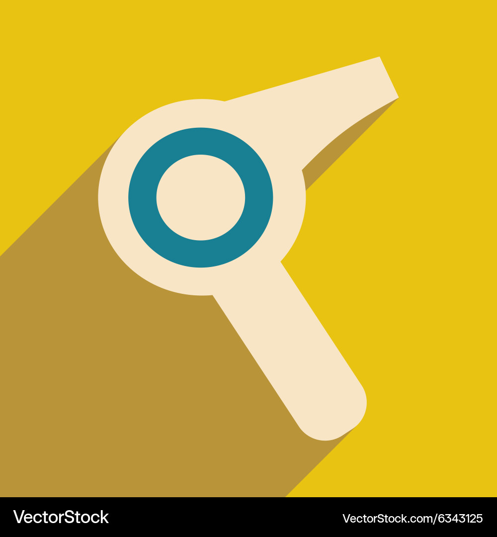 Flat with shadow icon and mobile application Vector Image