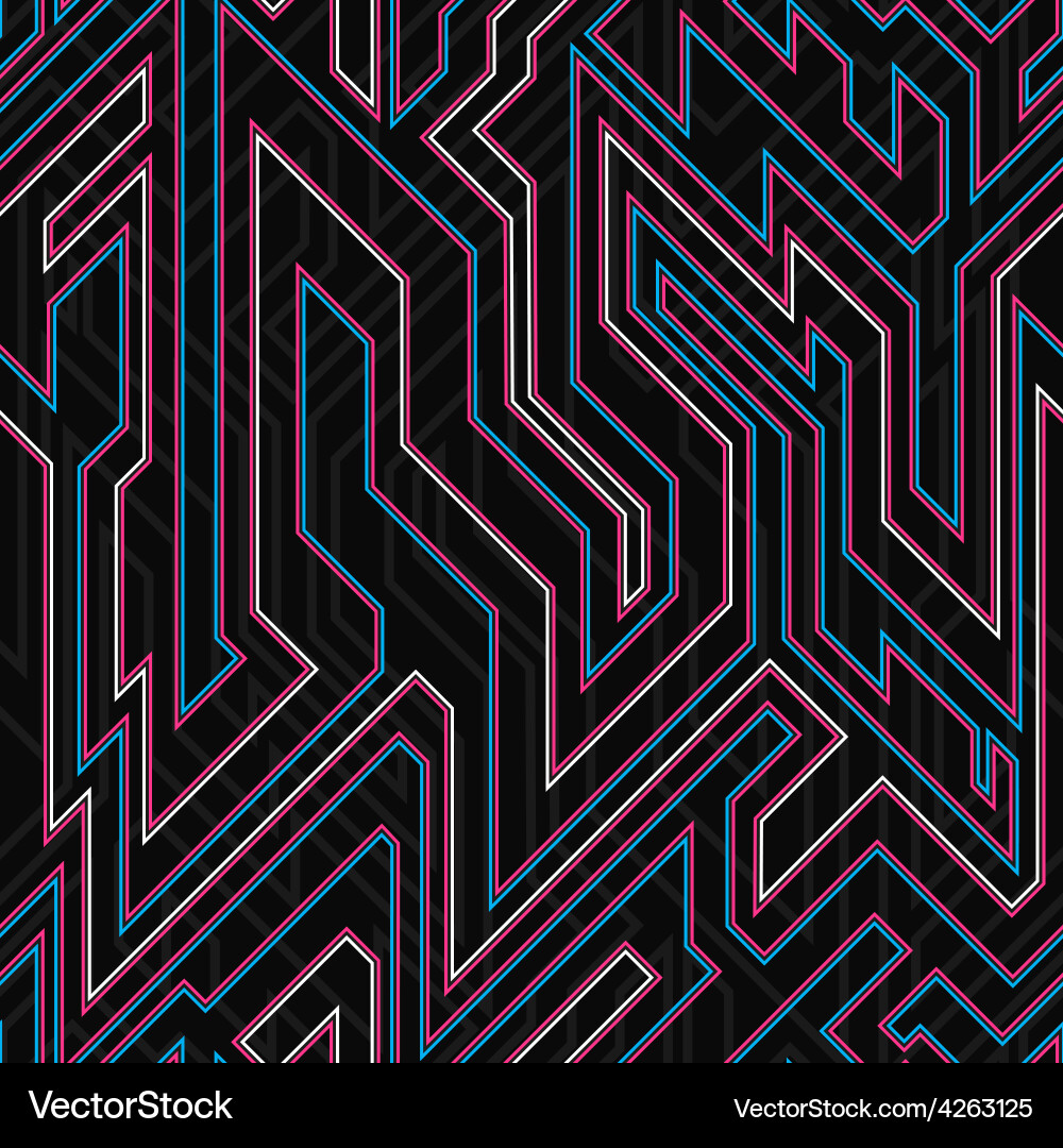 Neon Curve Abstract Texture vector image
