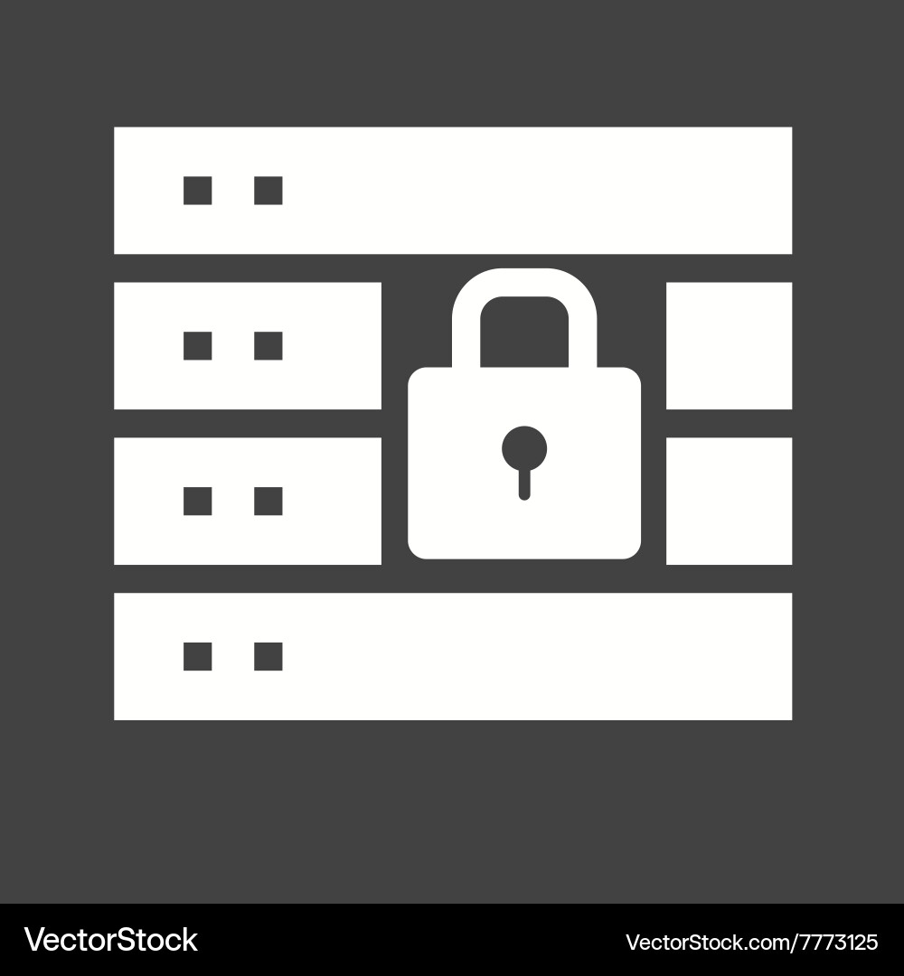 Secure server Vector Image