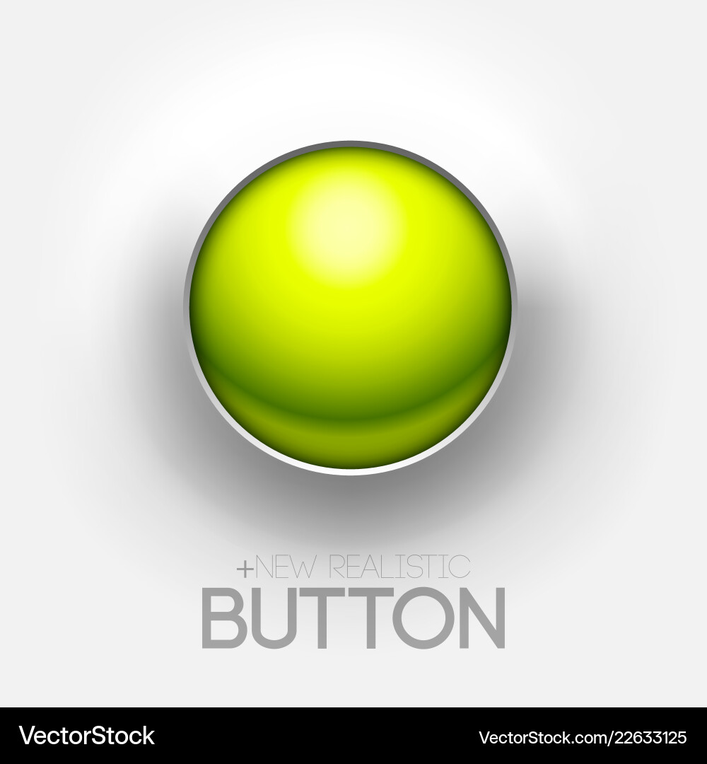 Technical green button push background Technical green button push background vector image