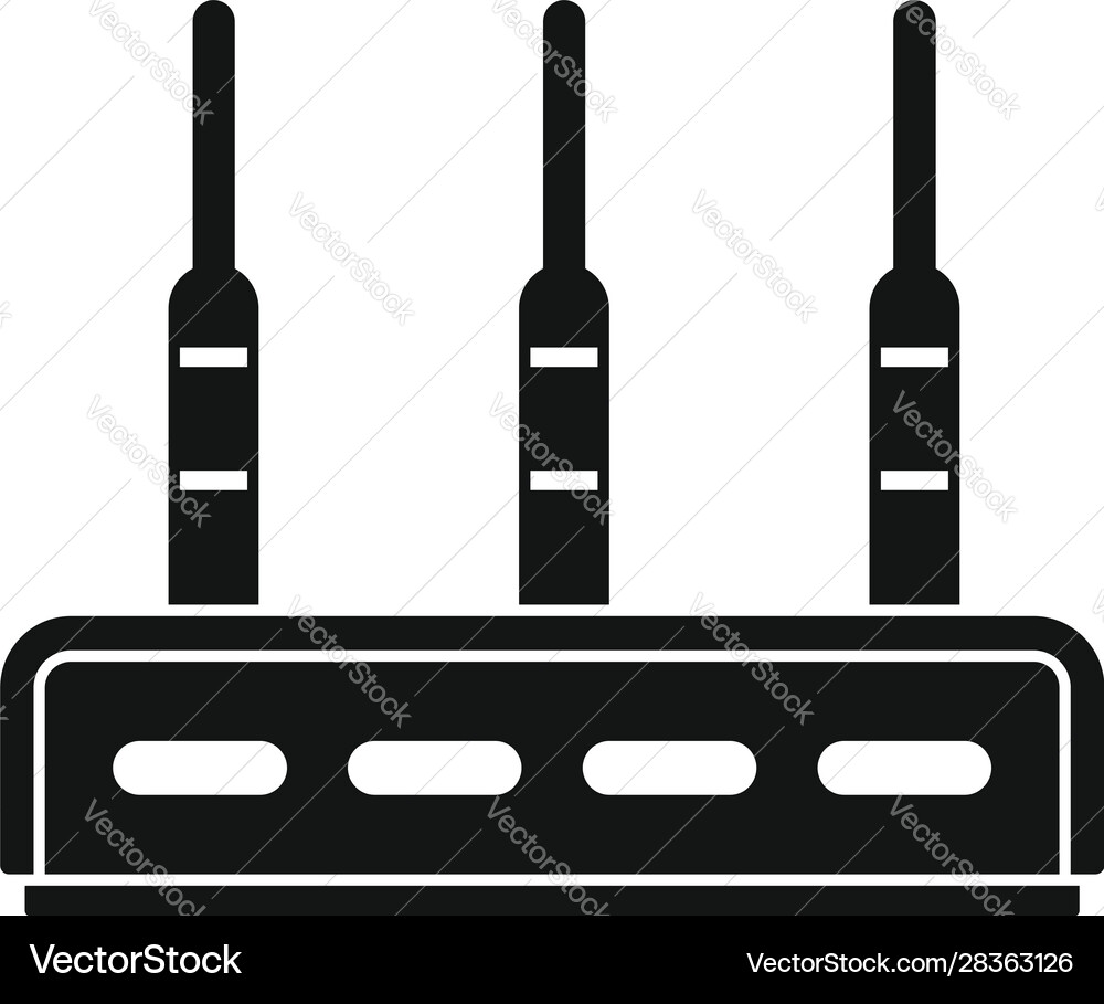 Communication router icon simple style Communication router icon simple style vector image