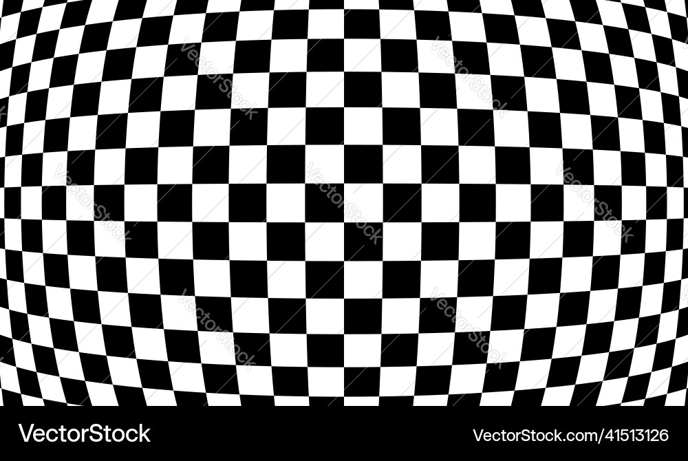 Distorted Checkerboard Pattern vector image