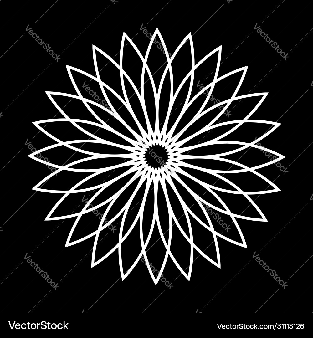 Lacy Circle Pattern vector image
