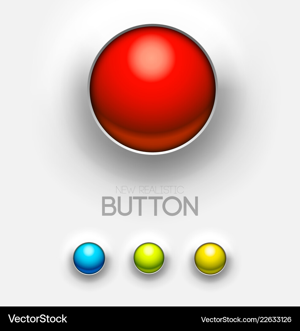Technical red button push background Technical red button push background vector image
