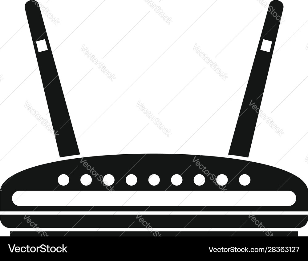 Computer router icon simple style Computer router icon simple style vector image