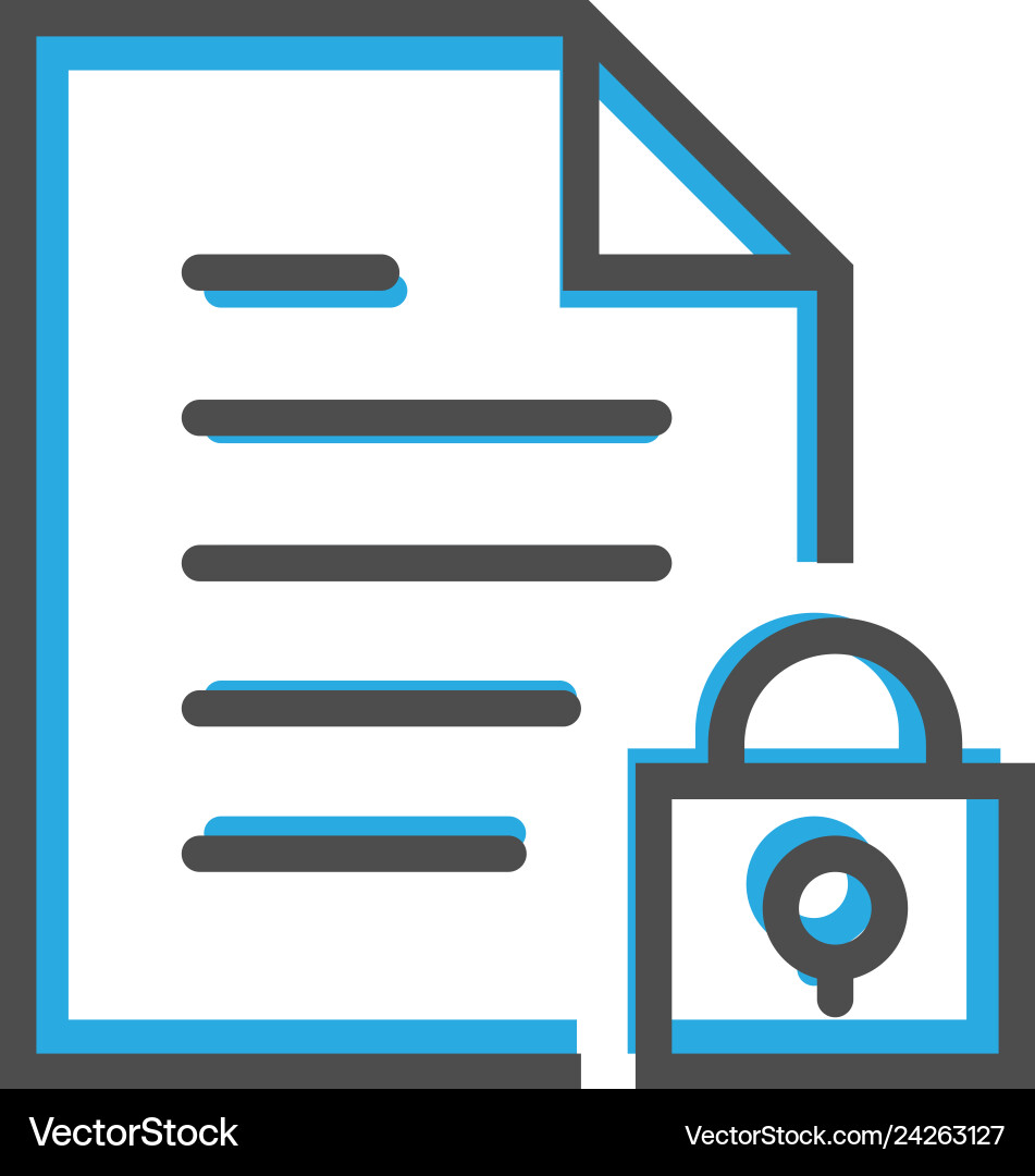 File icon design interaction line File icon design interaction line vector image