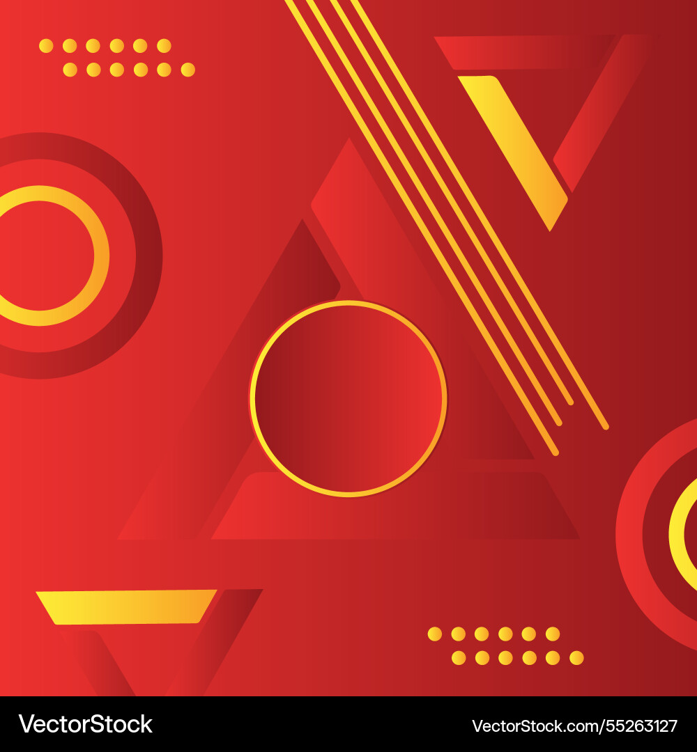Geometric circle triangle shape with background vector image
