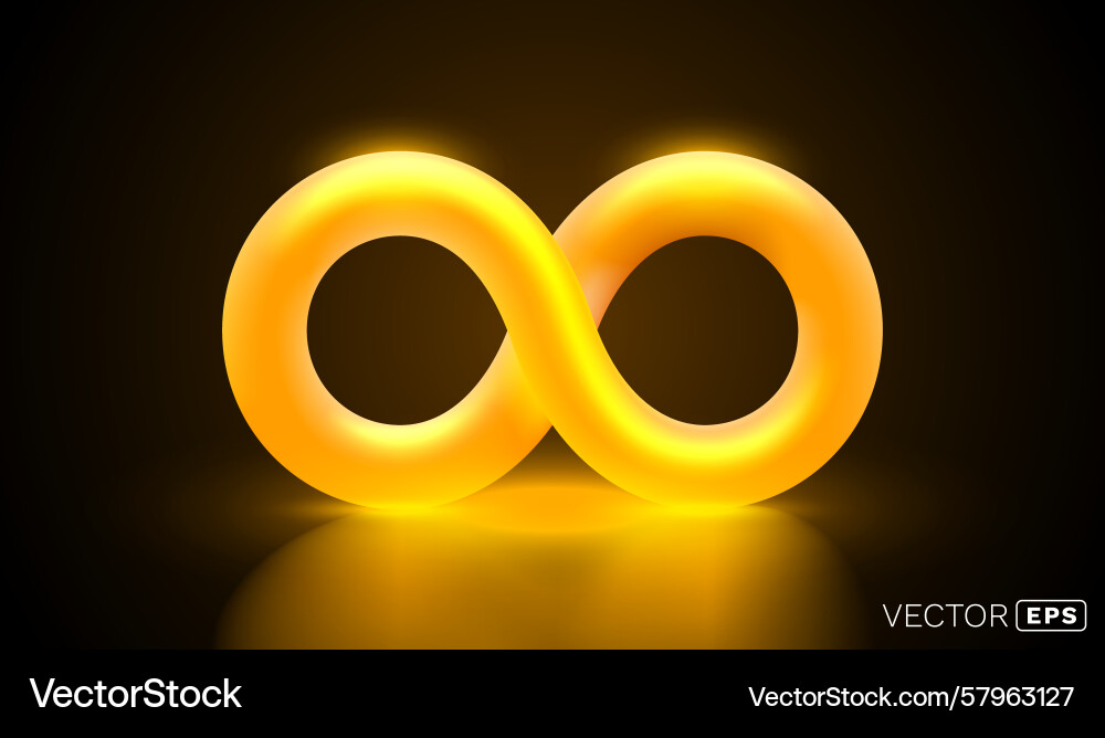 Infinity Color Loop Icon Vector Image
