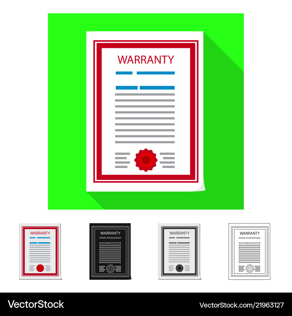 Isolated object of form and document sign set Vector Image