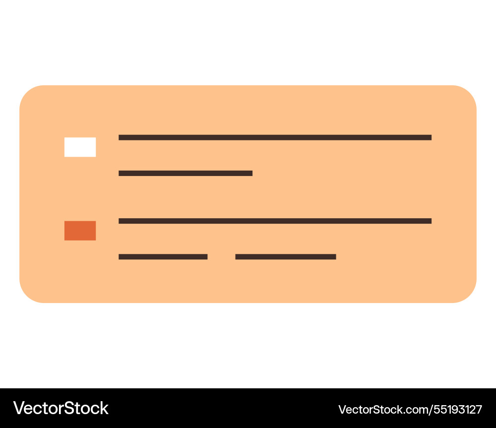 Minimalist user interface element with text Minimalist user interface element with text vector image