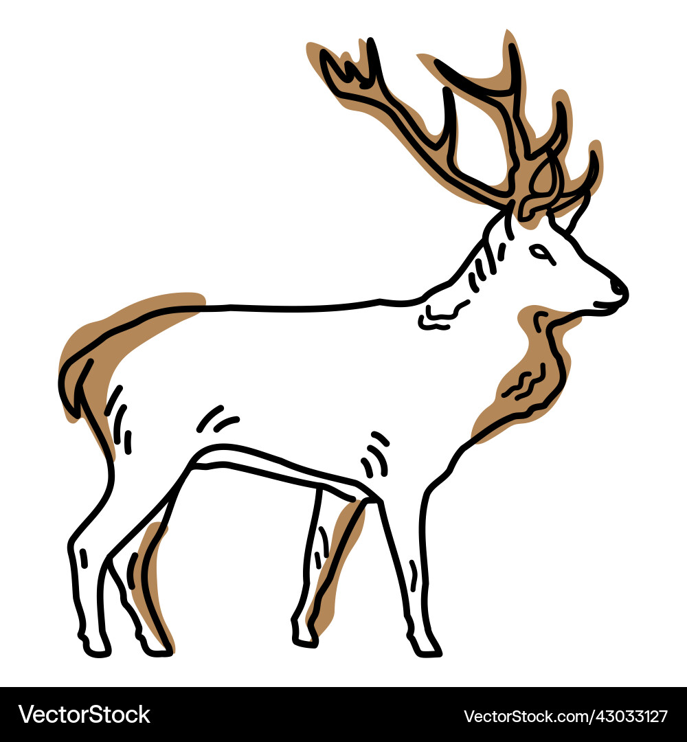 Moose tierischen Duotons Moose tierischen Duotons Vektorbild