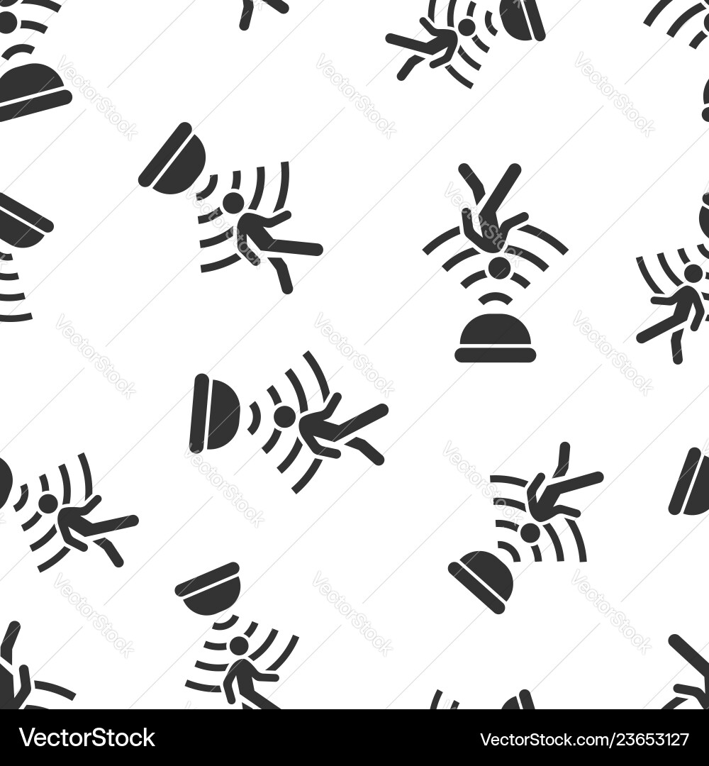 Motion sensor icon seamless pattern background Motion sensor icon seamless pattern background vector image