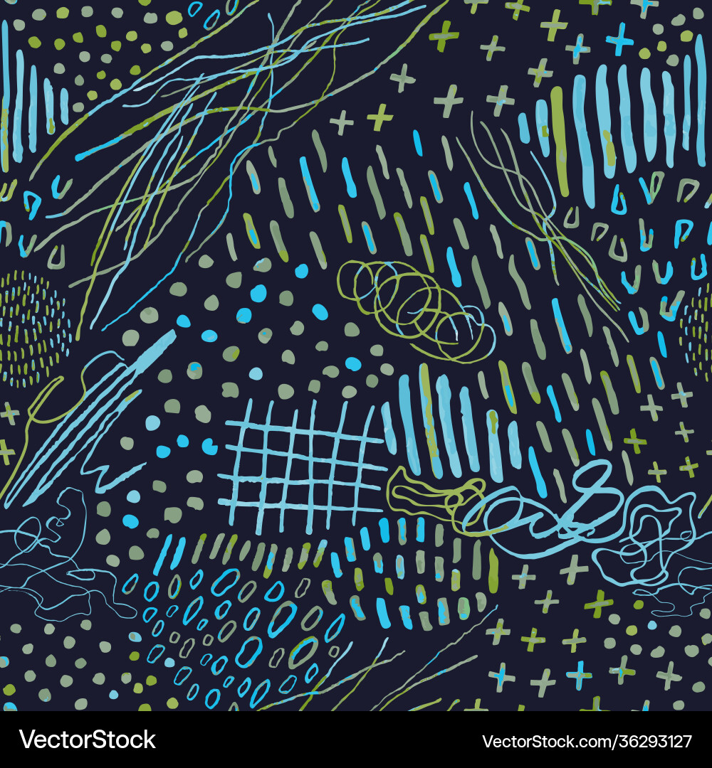Seamless pattern with hand drawn abstract lines Seamless pattern with hand drawn abstract lines vector image