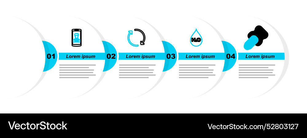 Set line push pin water drop with h2o refresh Set line push pin water drop with h2o refresh Vector Image