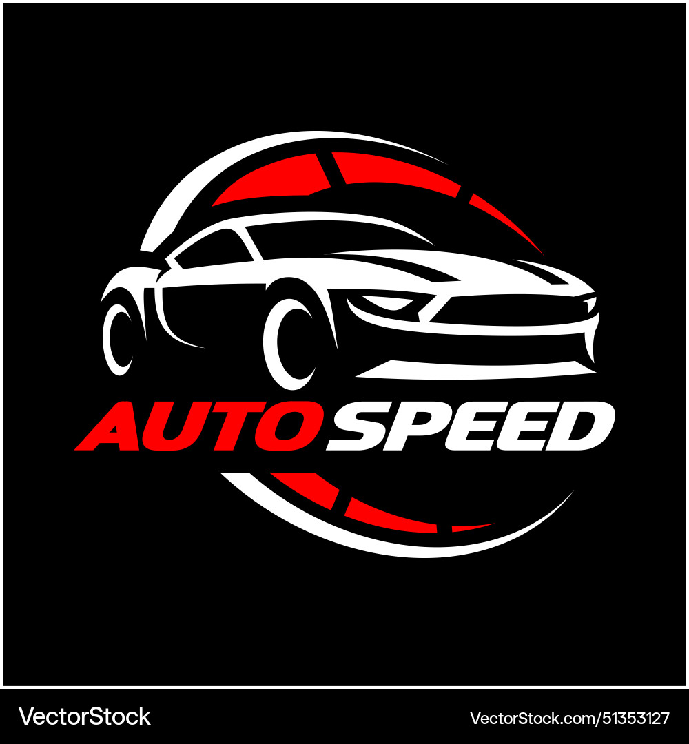 Silhouette eines Sportwagen-Logos Silhouette eines Sportwagen-Logos vektorbild