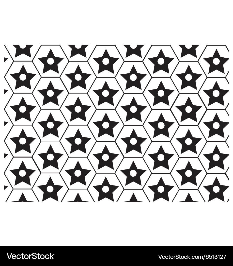 Star Block Pattern vector image