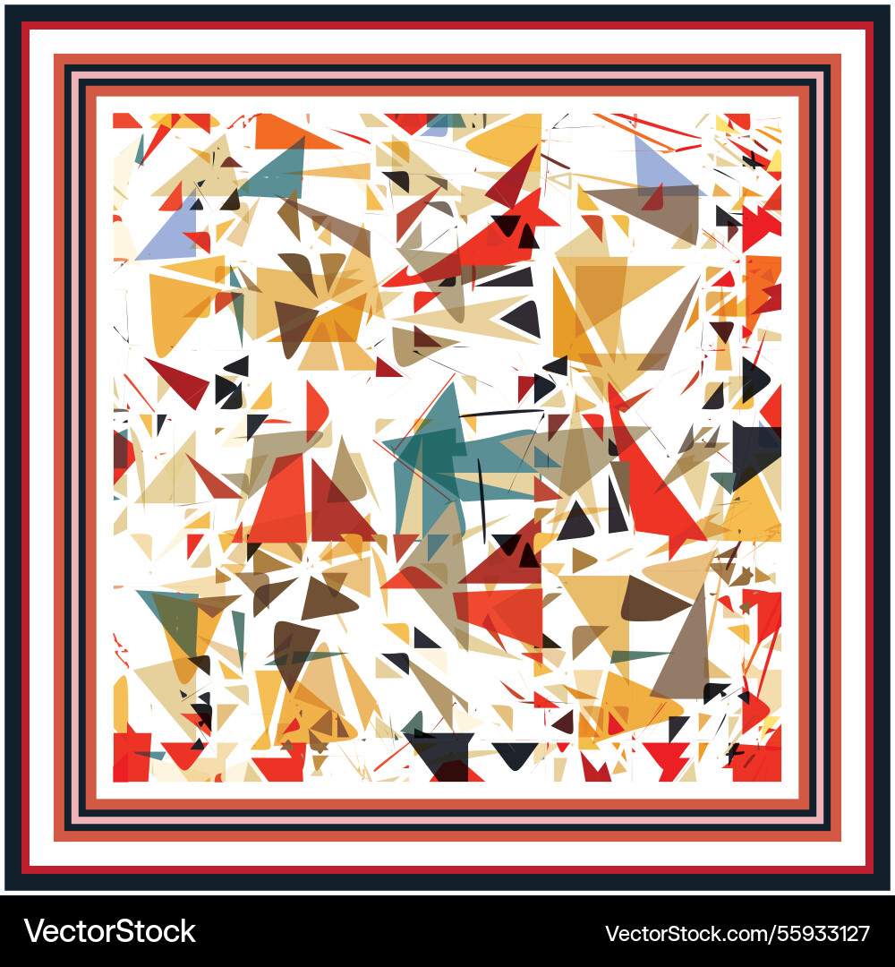 Triangular Geometric Pattern Vector Image