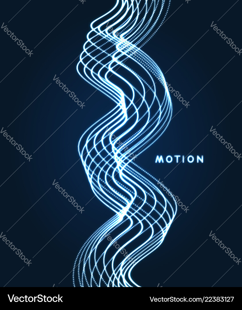 Wavy background array with dynamic particles Wavy background array with dynamic particles vector image