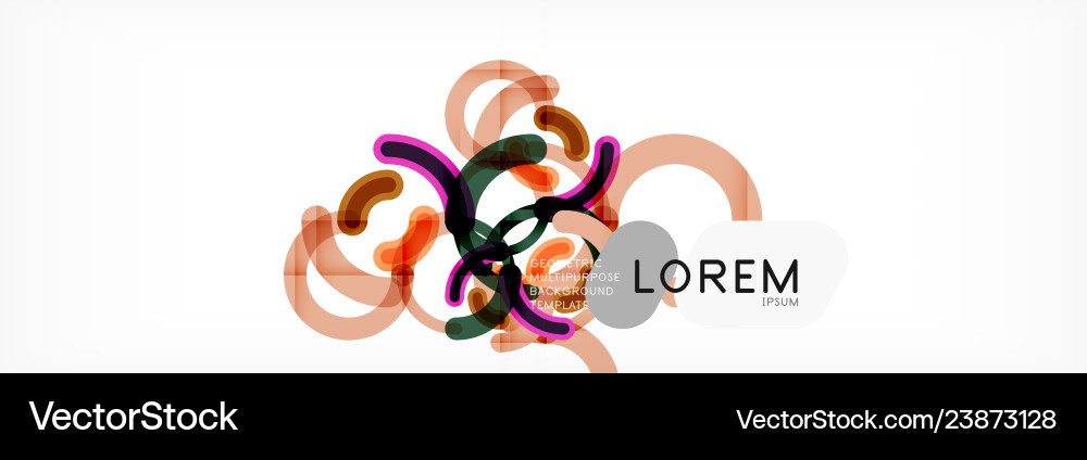 Circular lines design background Vector Image