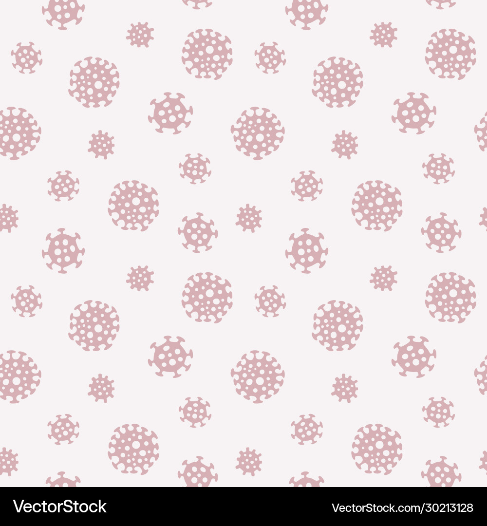 Coronavirus COVID-19 Pattern Vector Image