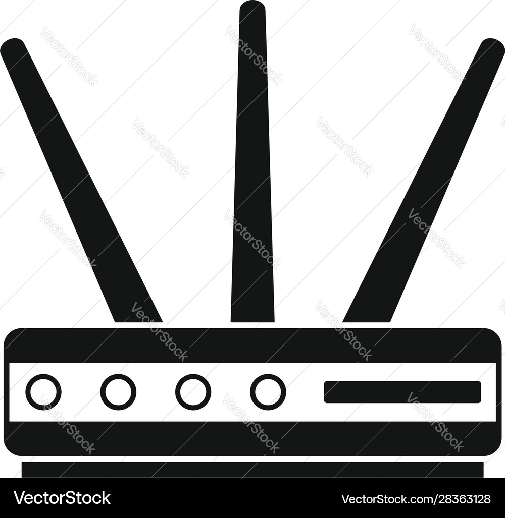 Data router icon simple style Data router icon simple style vector image