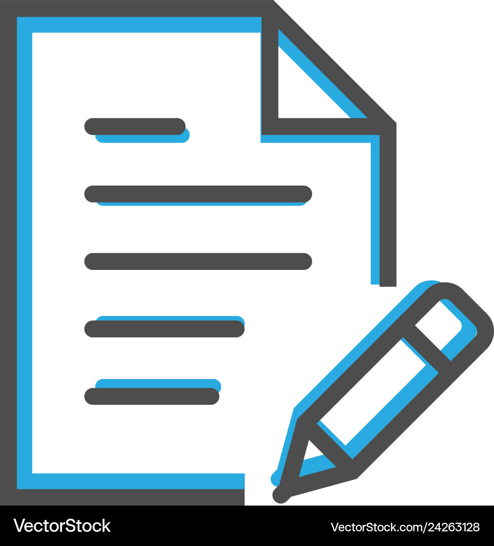 File icon design interaction line File icon design interaction line vector image