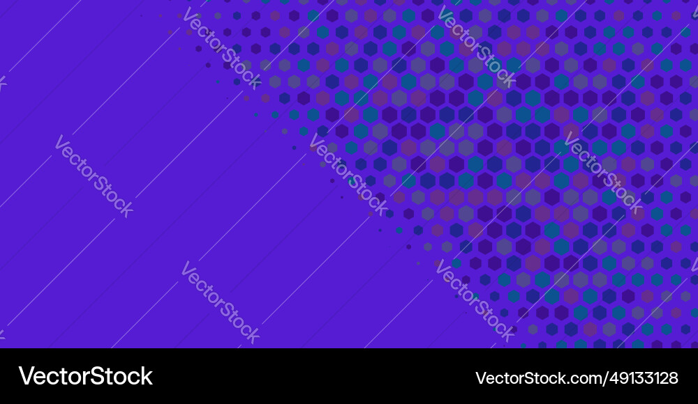 Geometric abstract hexagon multi color background vector image