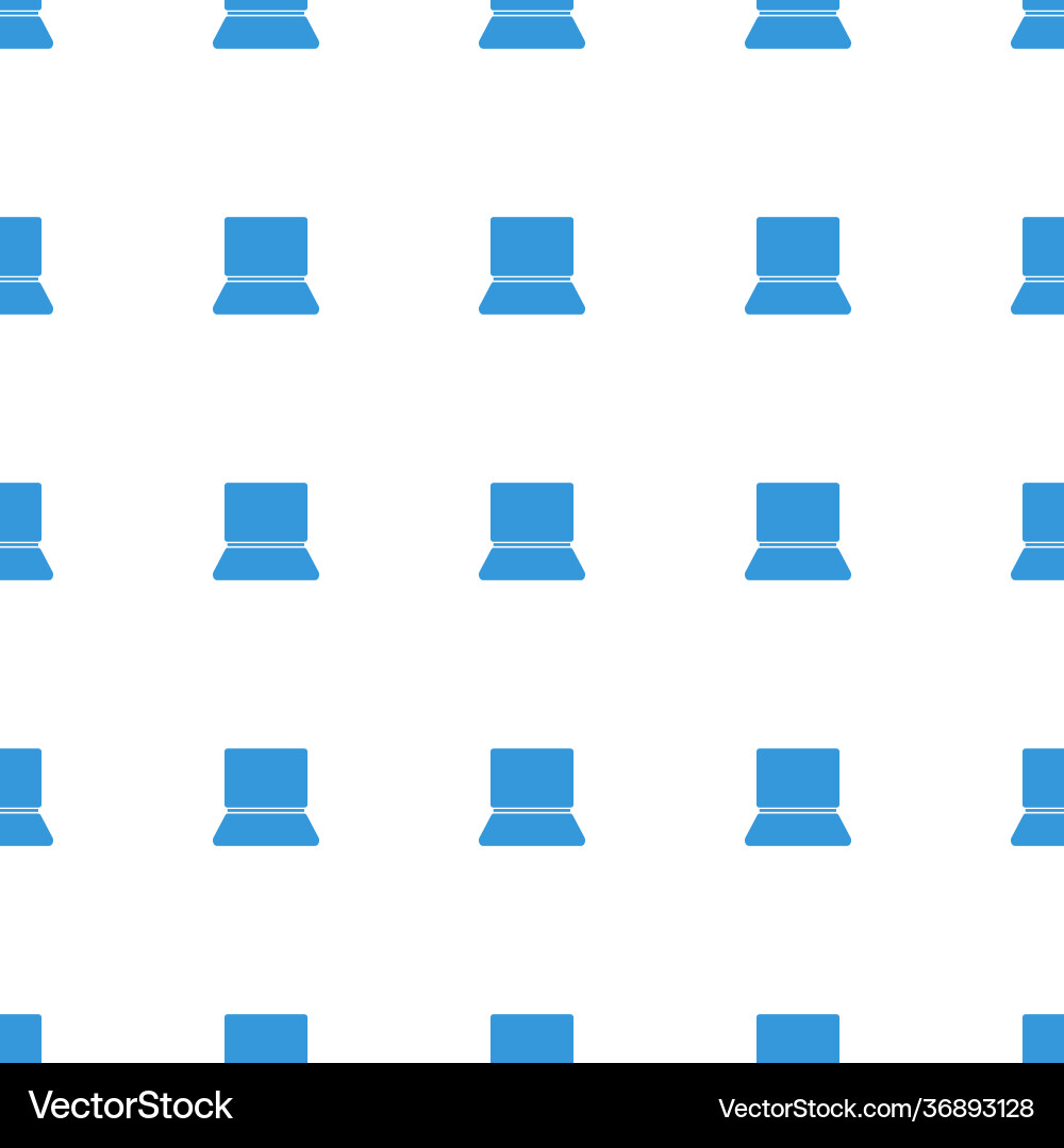Laptop icon pattern seamless white background – Free Vector | VectorStock