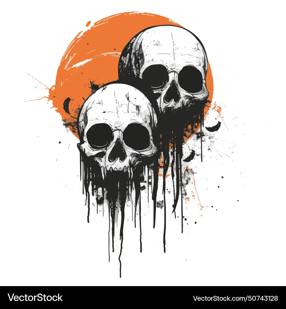 Minimalist halloween metal band t-shirt design Minimalist halloween metal band t-shirt design vector image