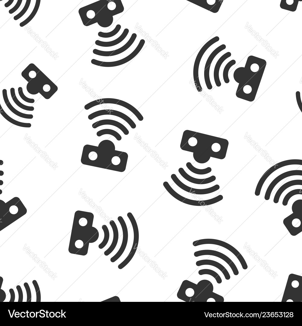 Motion sensor icon seamless pattern background Motion sensor icon seamless pattern background vector image