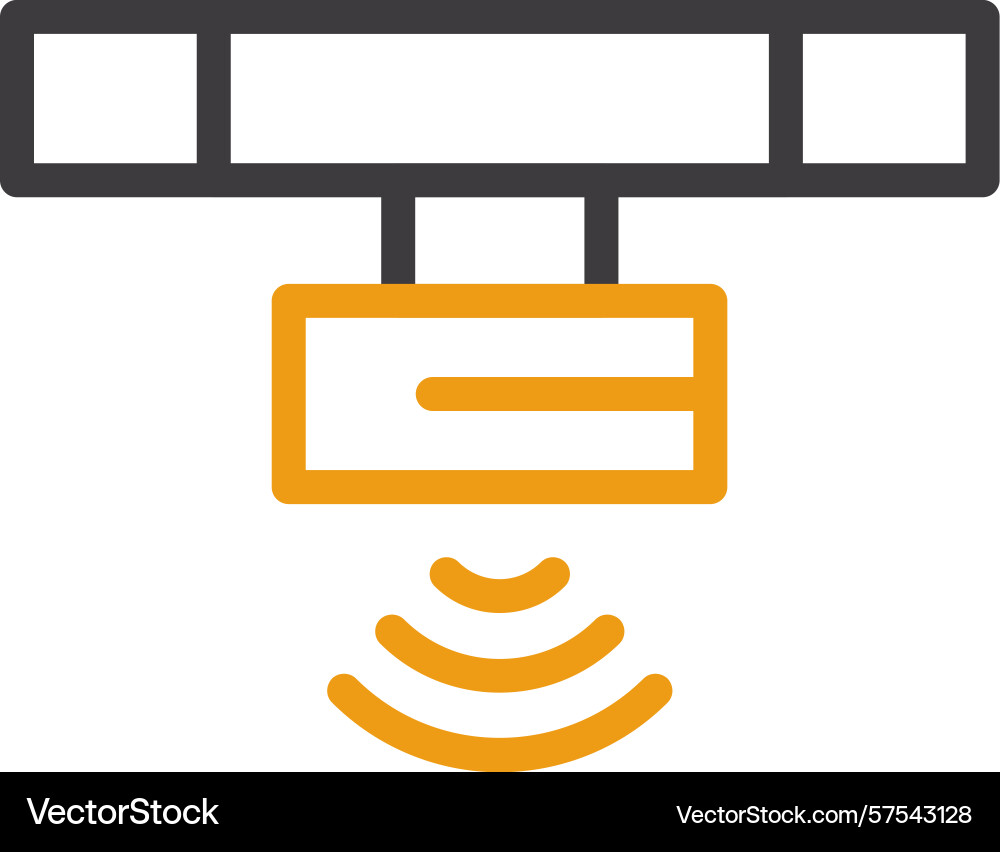 Motion sensor two color icon Vector Image