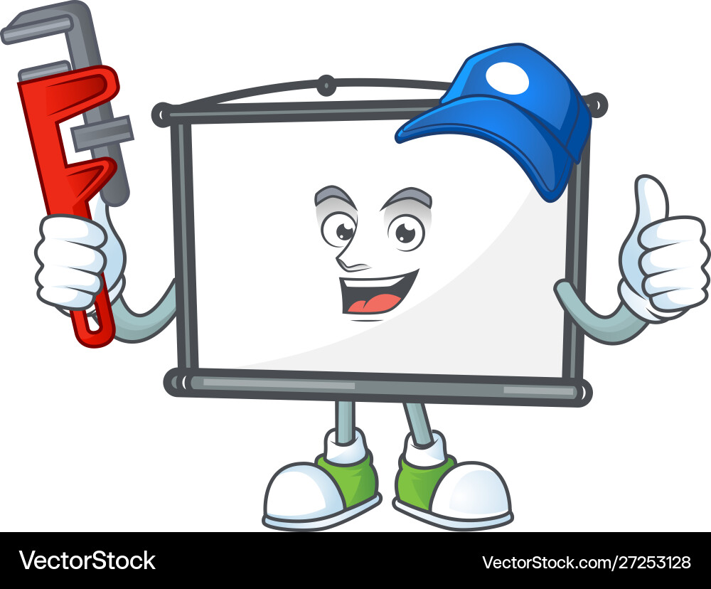 Plumber empty project screen on white background Plumber empty project screen on white background vector image