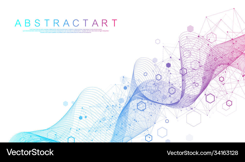 Technology abstract lines and dots connect Technology abstract lines and dots connect Vector Image