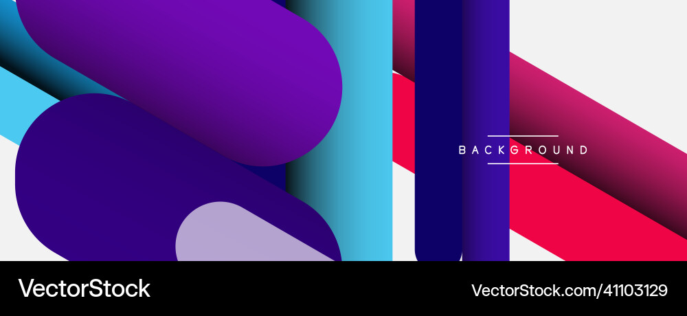 Abstract background round shapes lines Vector Image