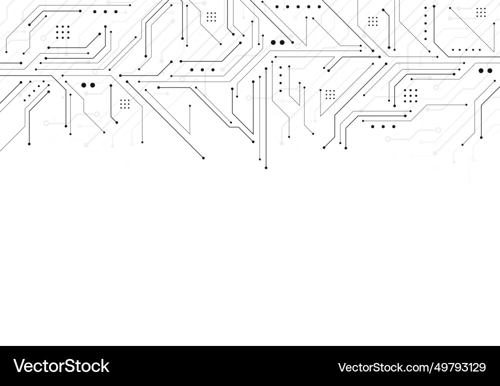 Abstract digital background with technology vector image