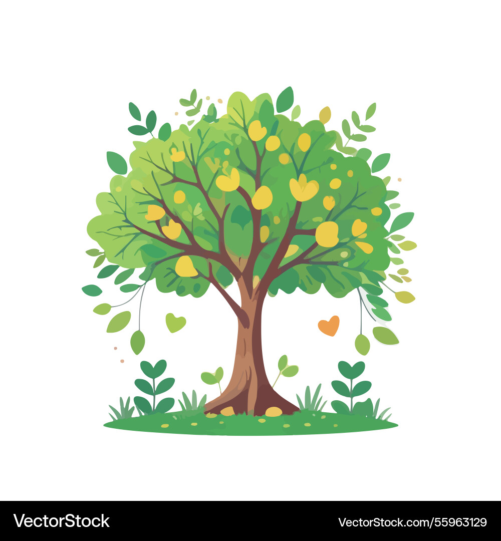 Ai-generated a large tree Vector Image