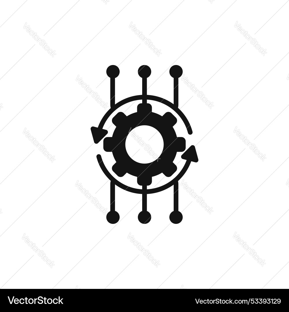 Algorithm icon isolated on white background Algorithm icon isolated on white background vector image