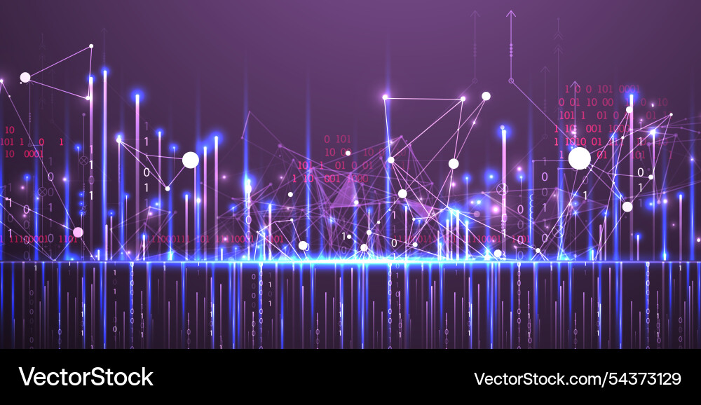 Big data futuristic technology light design datum Big data futuristic technology light design datum vector image