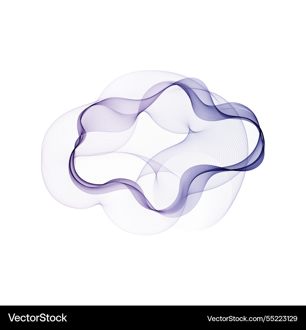 Blue lines round wave pattern abstract Blue lines round wave pattern abstract vector image