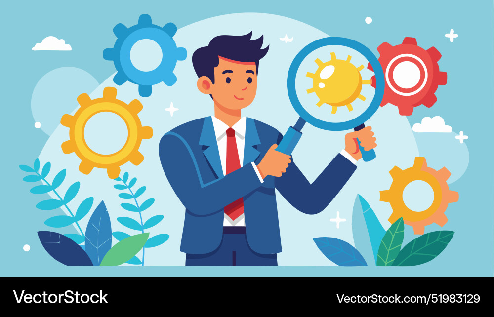 Business analysis and problem-solving concept Vector Image