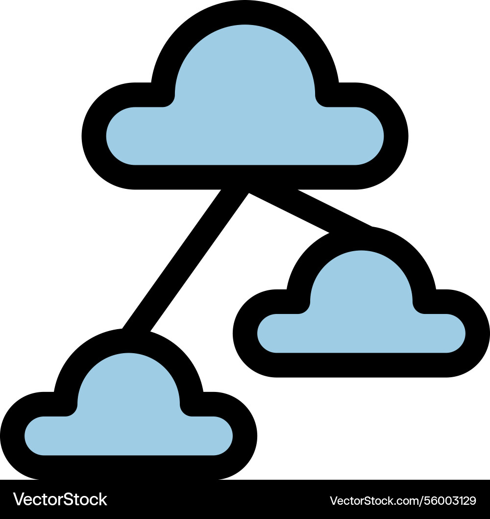 Cloud computing symbol Cloud computing symbol vector image