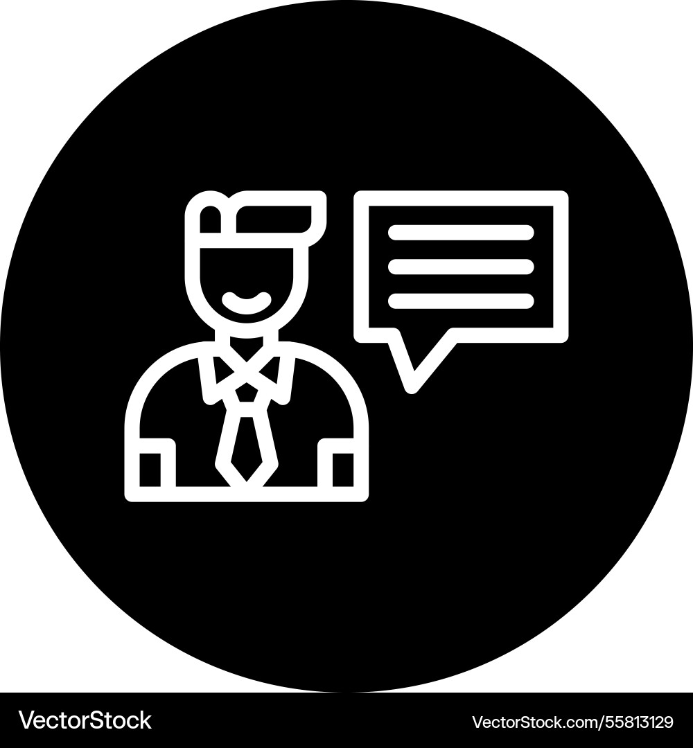 Interview icon design vector image