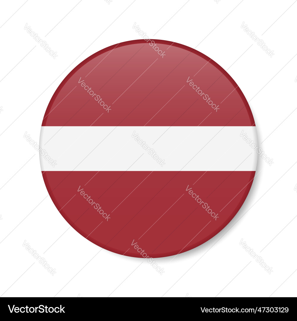 Latvia circle button icon latvian round badge Latvia circle button icon latvian round badge vector image