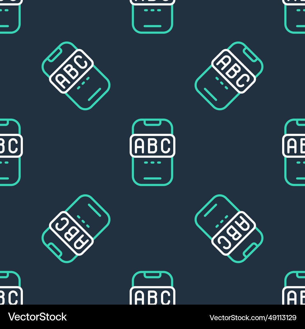 Line e-learning of different foreign languages Vector Image